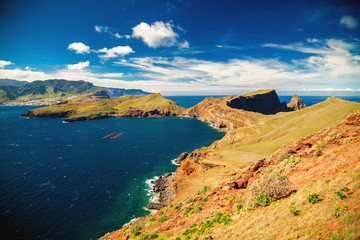 Fototapeta premium coastline at the Ponta de Sao Lourenco
