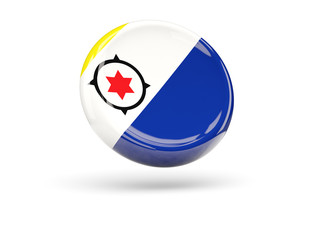 Flag of bonaire. Round icon
