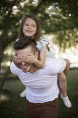 Fototapeta premium My daddy always find the right way