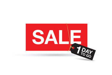 one day sale sign poster