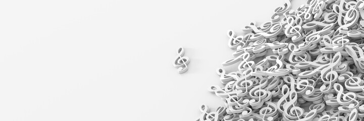 Fototapeta premium Musical notes background