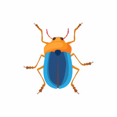 Bug icon, cartoon style