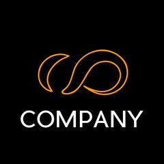Vector sign infinity in flat design