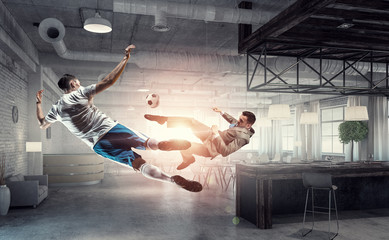 Playing ball in office