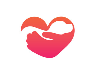 Modern Pet Logo - Love Dog Shelter