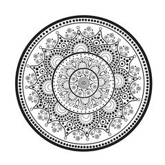   Mandala.  Oriental pattern.