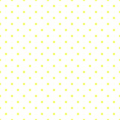 Tile vector pattern with yellow polka dots on white background
