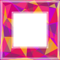 pink polygonal border