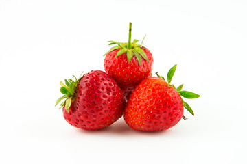 Erdbeeren freigestellt