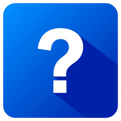 Fragezeichen Info Button Blau