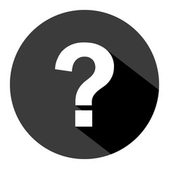 Fragezeichen Info Button Schwarz