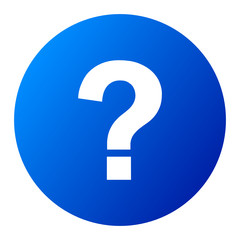 Fragezeichen Info Button Blau