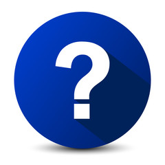 Fragezeichen Info Button Blau