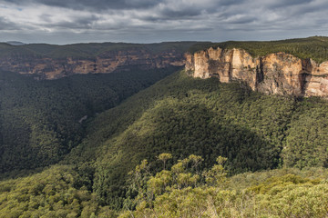 Obraz premium View of the Blue Mountains National Park NSW, Australia.