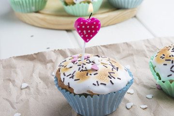 cupcakes with decorations for special day
