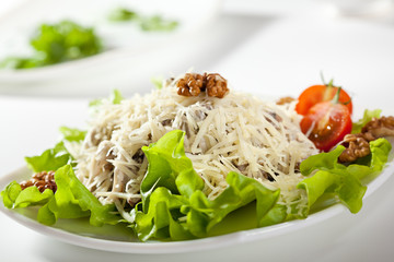 Parmesan Cheese and Walnut Salad