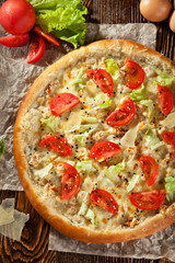 Mozarella and Tomato Pizza