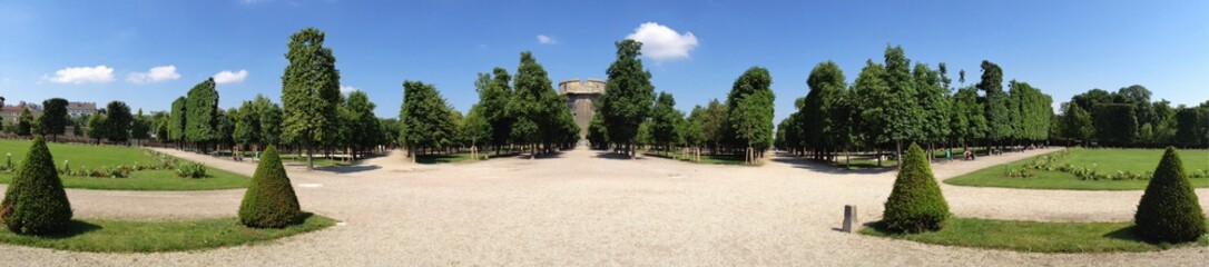 Augarten im Sommer in Wien