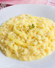 Lemon rice, typical food of Positano.
