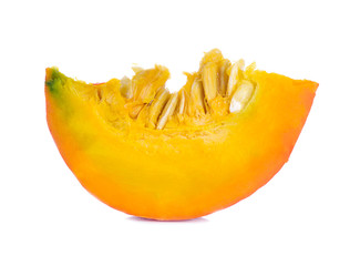 Pumpkin slice isolated on white background
