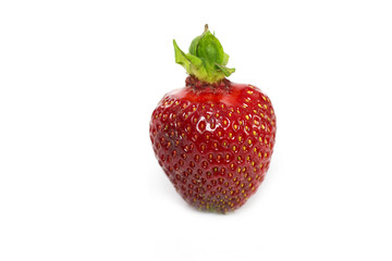 Strawberry on the white background
