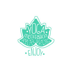 Yoga Meditation Hand Drawn Promotion Sign