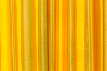 Gold Curtain on stage./ Curtain, Gold, Stage Theater, Stage - Performance Space, Closed. 