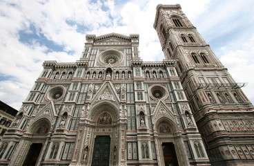 Fototapeta premium the duomo and bell tower of florence, italy