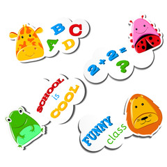 Stiker Funny animals
