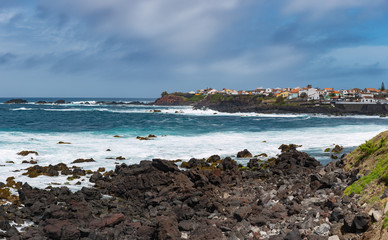 coastal panorama sao miguel azores