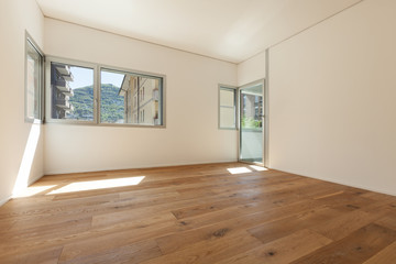 Interior, room with parquet floor