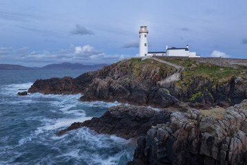 Lighthouse, Fanad Head after the dusk, County Donegal, Northen Ireland