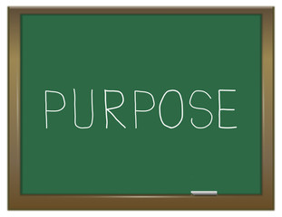 Purpose word concept.