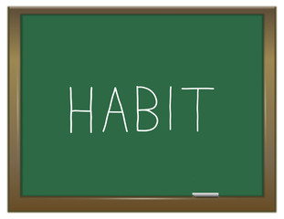 Habit word concept.