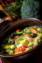 light vegetable soup