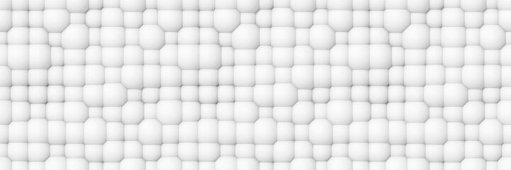 seamless background made of rounded white cubes