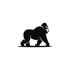 gorilla logo vector - obrazy, fototapety, plakaty