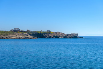 Fototapeta premium Aegean sea, Greece. Rocks and sea in absolute harmony.