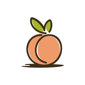 Peach logo vector