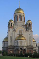 Fototapeta na wymiar Church of All Saints in Yekaterinburg