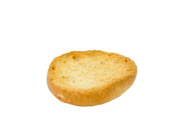 Croutons isolated on white background.