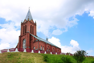 Fototapeta na wymiar Catholic Church in Belarus. Belarus