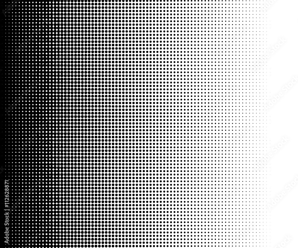 Poster halftone dots gradient in vector format