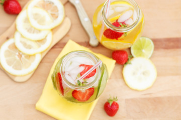 homemade lemonade. sweet refreshing non-alcoholic drink during the day. life style