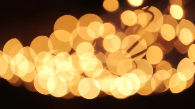 Yellow lights in boke effect