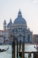 View on Basilica di Santa Maria della Salute, Venice, Italy