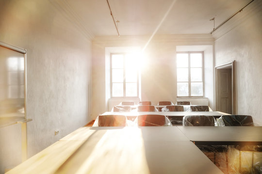 Bright training room