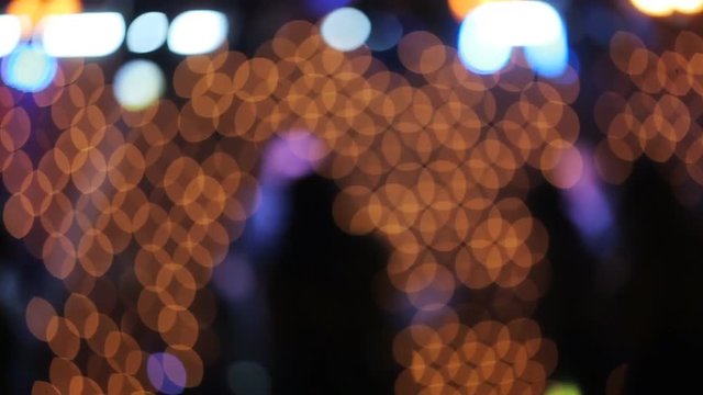 Lights wallpaper boke effect at a party in the night