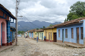 Colourful street in Trinidad, Cuba