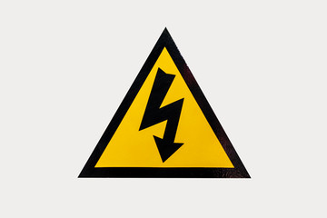High voltage signs.